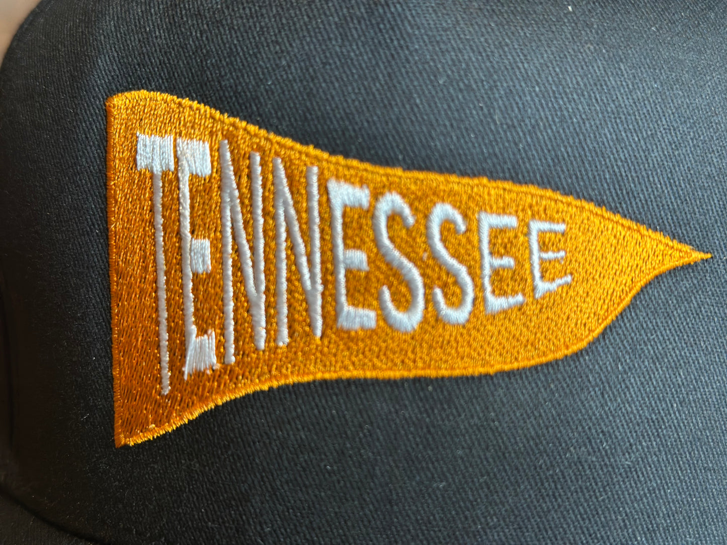Tennessee Pennant Black Embroidered Hat β Officially Licensed