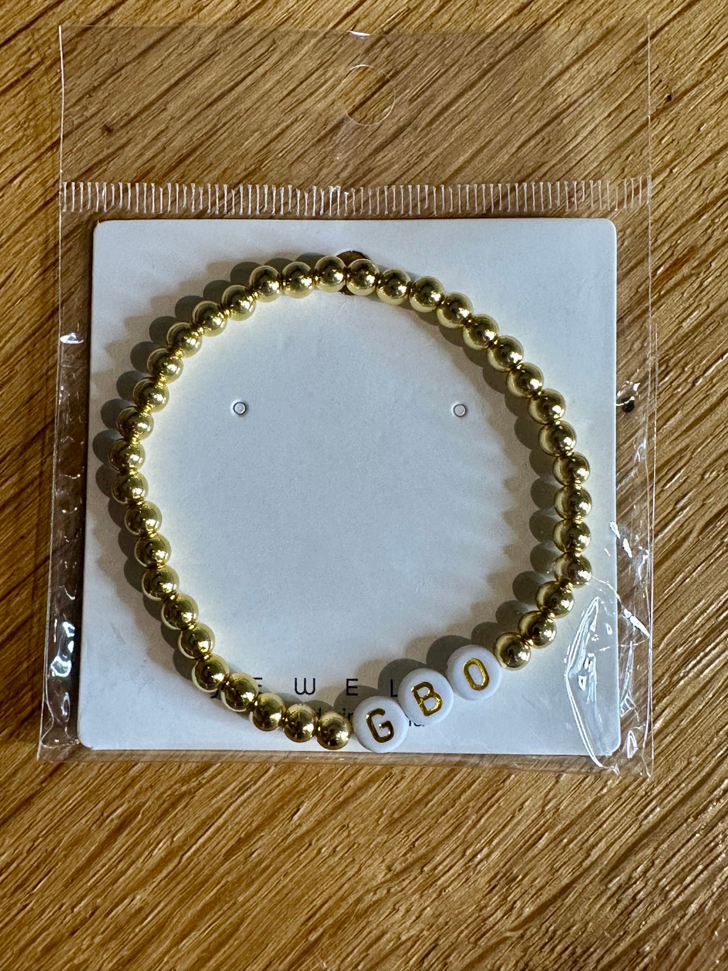 Tennessee GBO Gold Beaded Game Day Bracelet