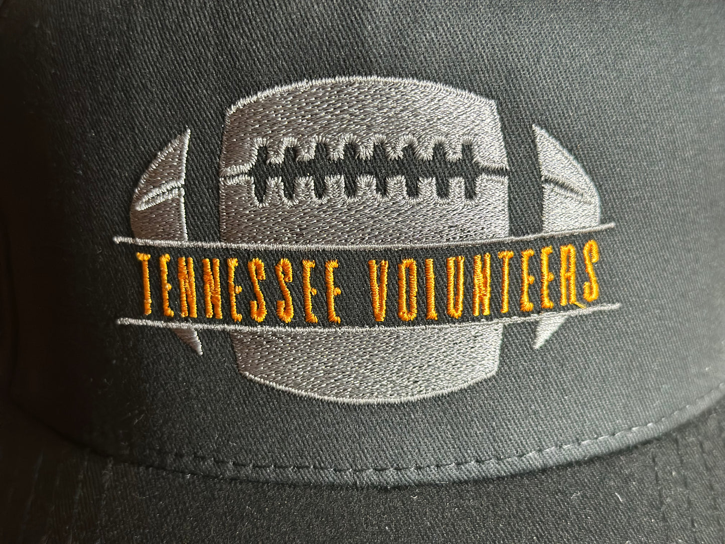 Tennessee Volunteers Football Embroidered Hat – Black