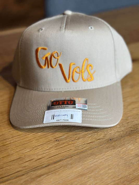 Go Vols Tan Embroidered Hat – Officially Licensed