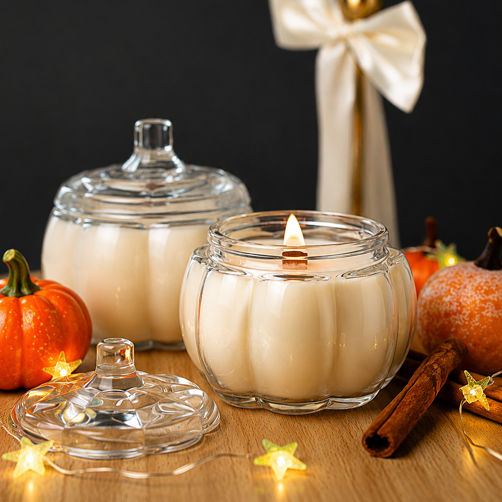 Pumpkin Glass Candle | Fall Collection