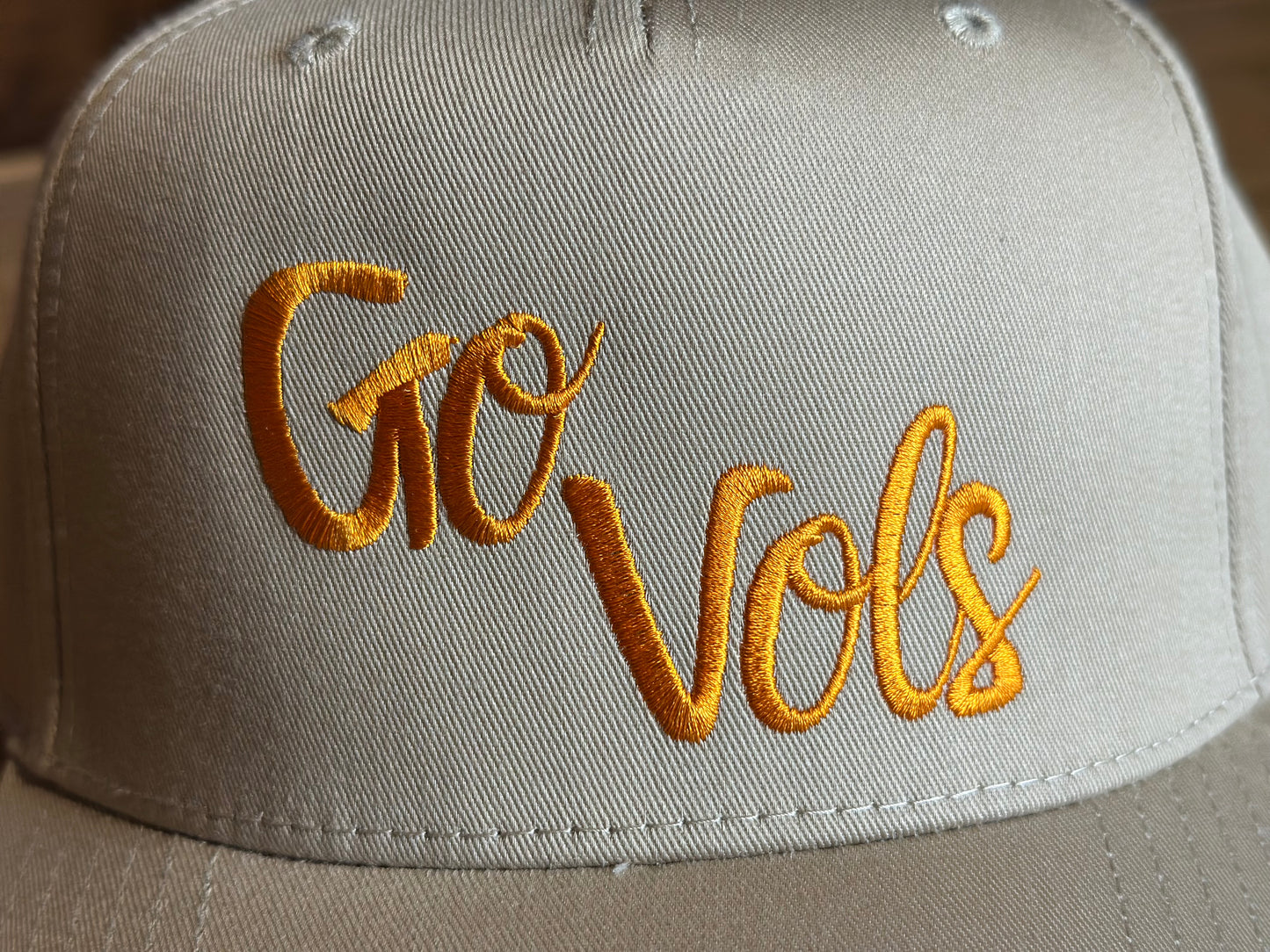 Go Vols Tan Embroidered Hat – Officially Licensed