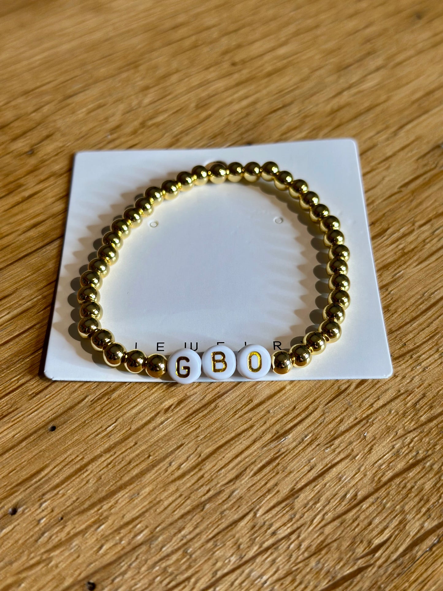 Tennessee GBO Gold Beaded Game Day Bracelet