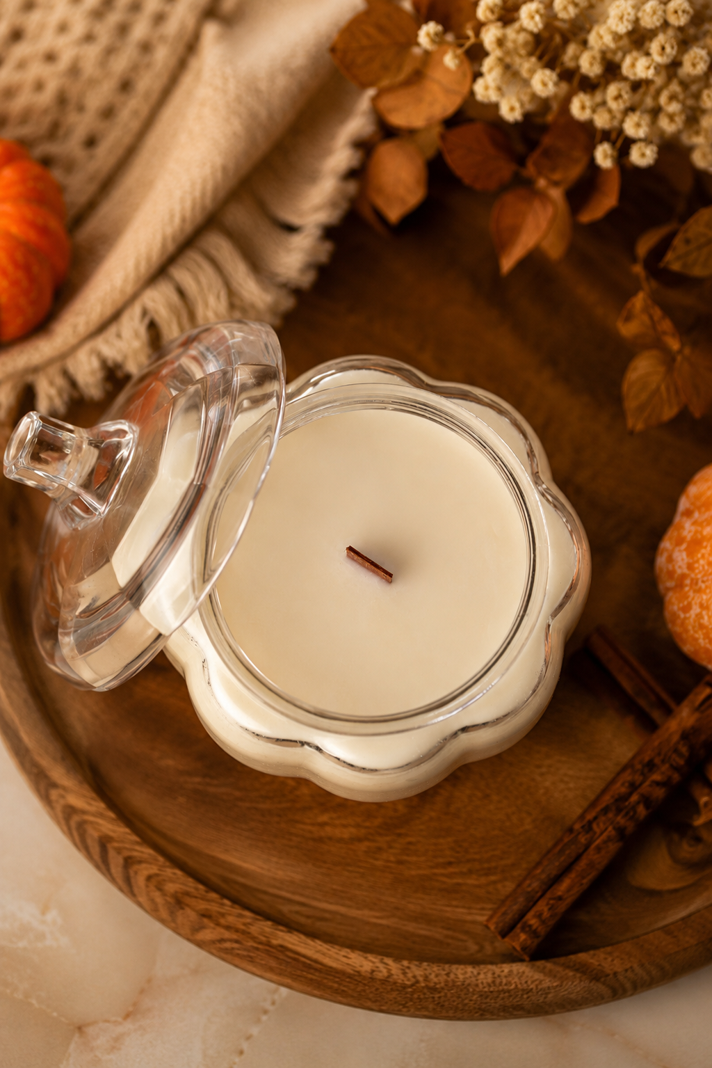Pumpkin Glass Candle | Fall Collection